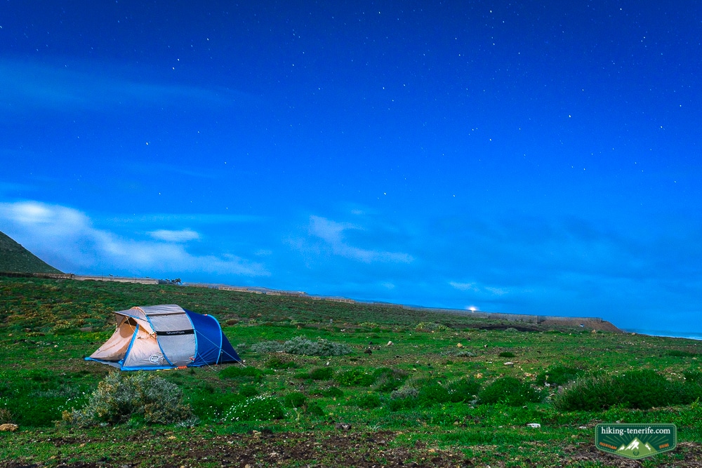 ночёвка в палатке под звёздным небом тенерифе