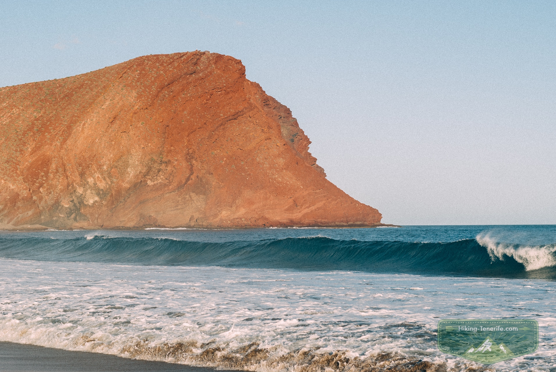 La Tejita beach and Montana Roja in Tenerife