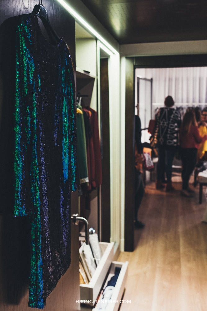 Clothing displays inside a Tenerife shop